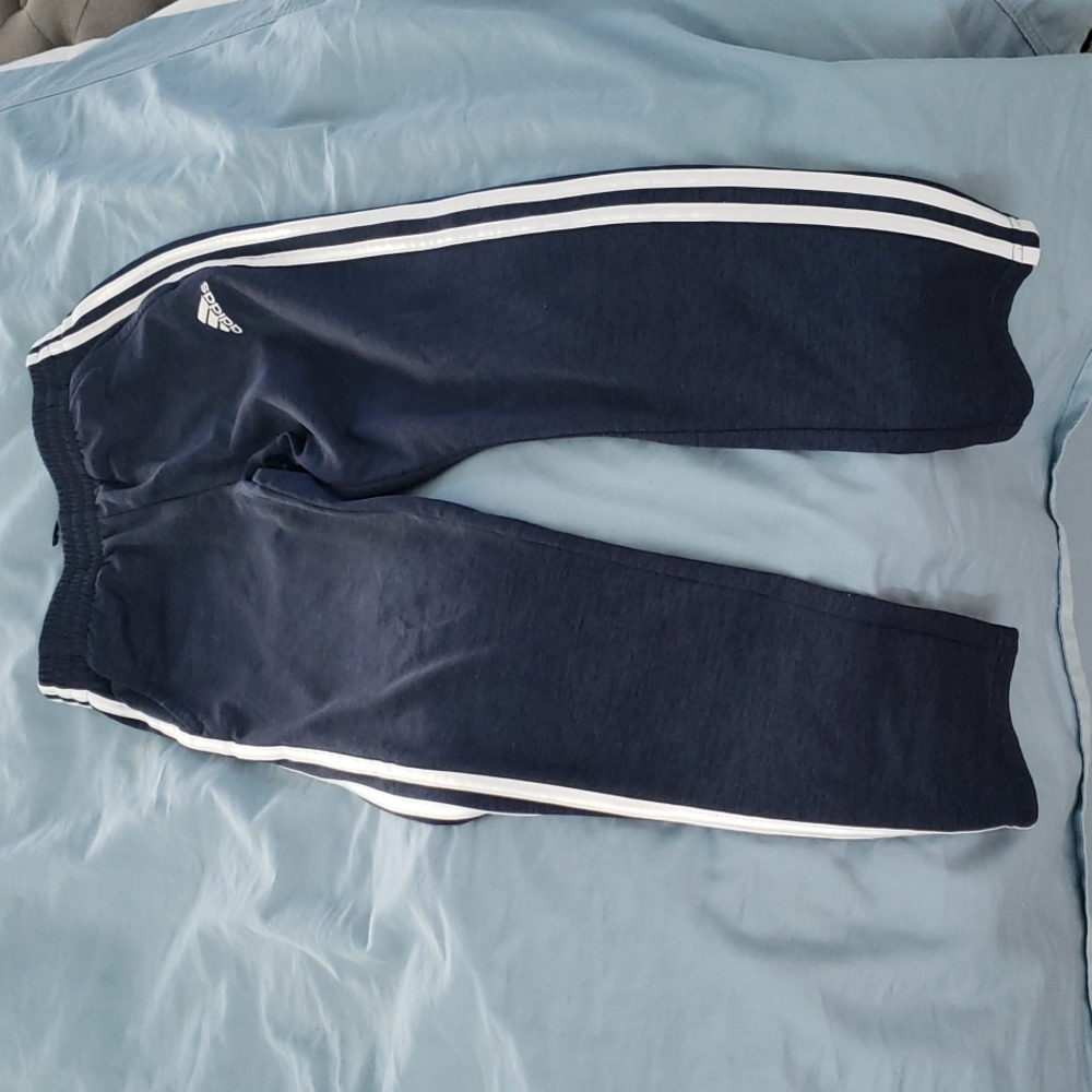 Boys blue Addidas jogger pants. Size 10/12